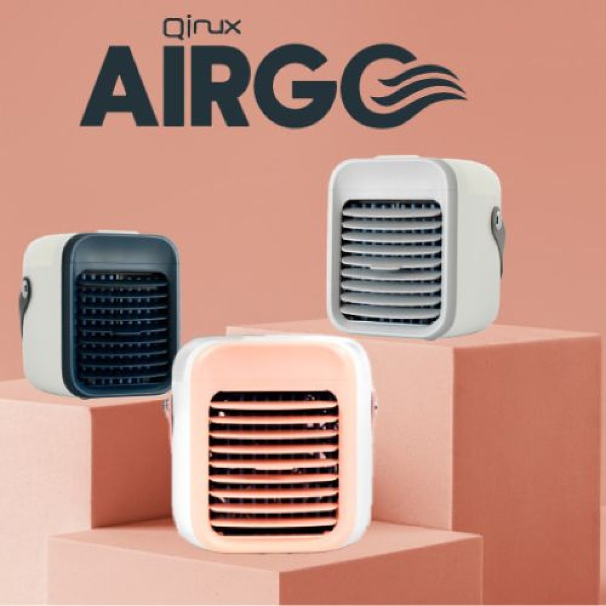 qirux AIRGO 3個タイプ冷風機冷風扇 - 扇風機